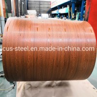 Color Coated Steel Plate Coil PPGI with Wooden Design for Roofing